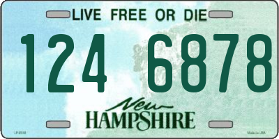 NH license plate 1246878