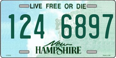NH license plate 1246897