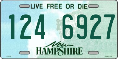 NH license plate 1246927