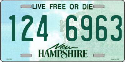 NH license plate 1246963