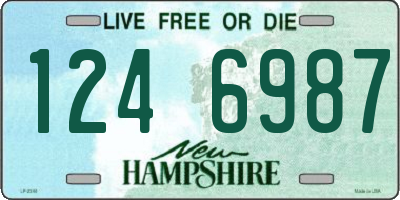 NH license plate 1246987