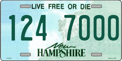 NH license plate 1247000