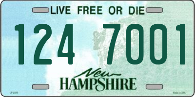 NH license plate 1247001