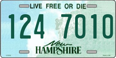 NH license plate 1247010