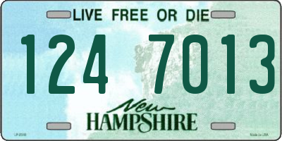NH license plate 1247013