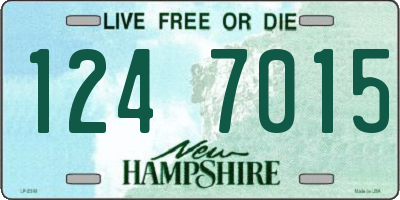 NH license plate 1247015