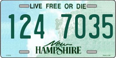 NH license plate 1247035