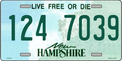 NH license plate 1247039