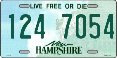 NH license plate 1247054