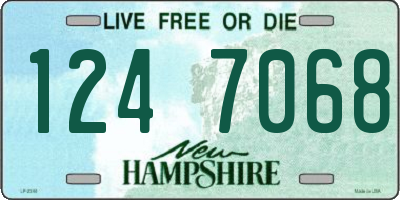 NH license plate 1247068
