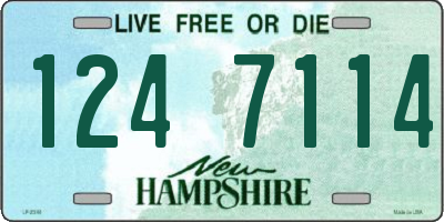 NH license plate 1247114