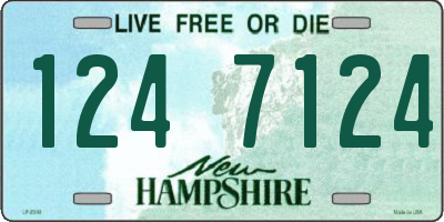 NH license plate 1247124