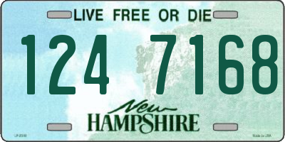 NH license plate 1247168