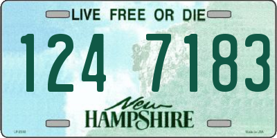 NH license plate 1247183