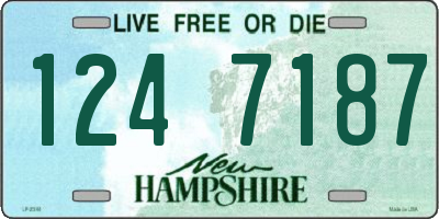 NH license plate 1247187