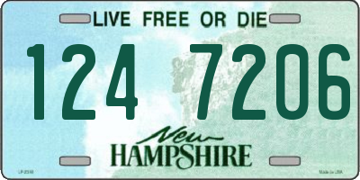 NH license plate 1247206