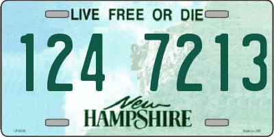 NH license plate 1247213