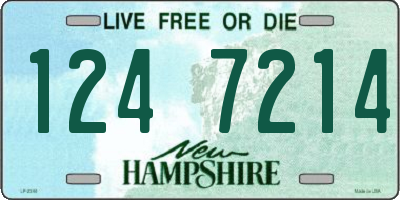 NH license plate 1247214