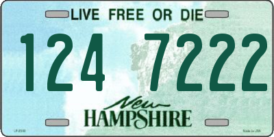 NH license plate 1247222