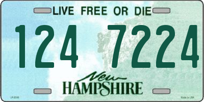 NH license plate 1247224