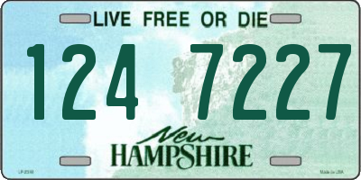 NH license plate 1247227