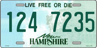 NH license plate 1247235