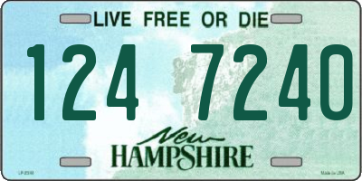 NH license plate 1247240