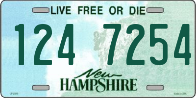 NH license plate 1247254