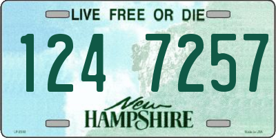 NH license plate 1247257