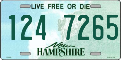 NH license plate 1247265