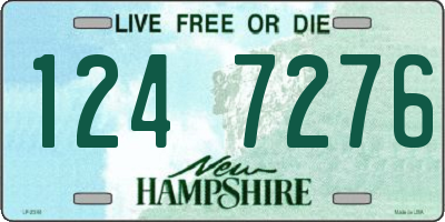NH license plate 1247276