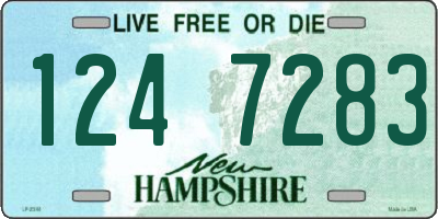 NH license plate 1247283
