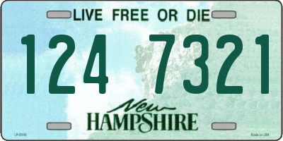 NH license plate 1247321