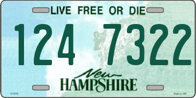 NH license plate 1247322