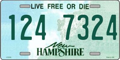 NH license plate 1247324