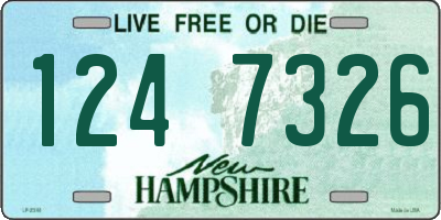 NH license plate 1247326