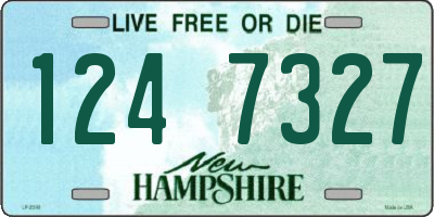 NH license plate 1247327