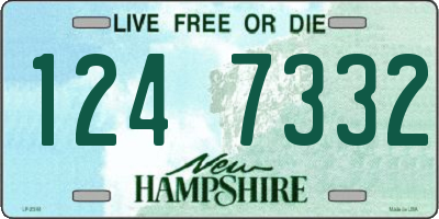 NH license plate 1247332