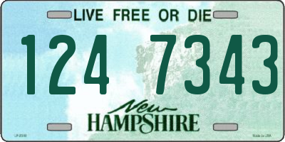 NH license plate 1247343