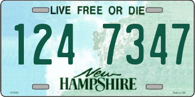 NH license plate 1247347