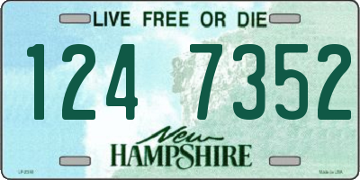 NH license plate 1247352