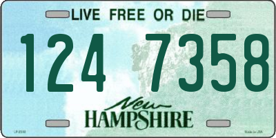 NH license plate 1247358