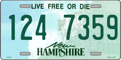 NH license plate 1247359