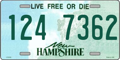 NH license plate 1247362