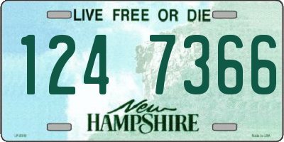 NH license plate 1247366