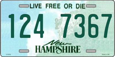 NH license plate 1247367