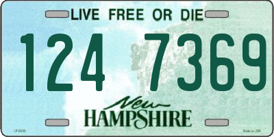 NH license plate 1247369