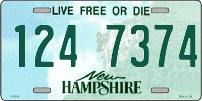 NH license plate 1247374