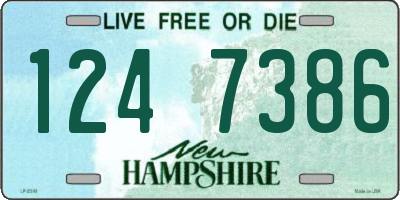 NH license plate 1247386