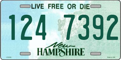 NH license plate 1247392
